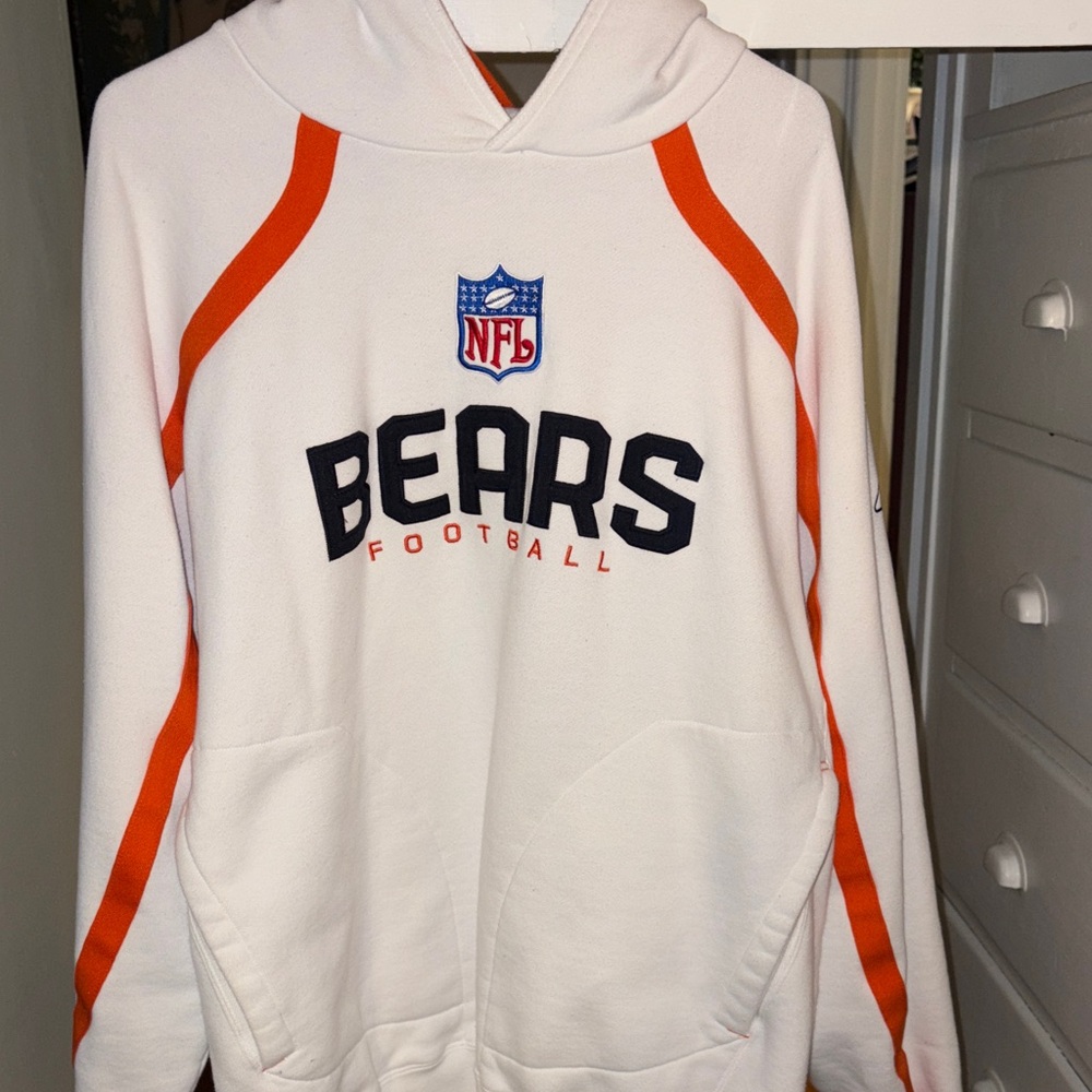 NFL Bears White and Orange Sweater